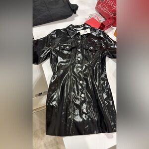 Black Shiny Women's Jacket